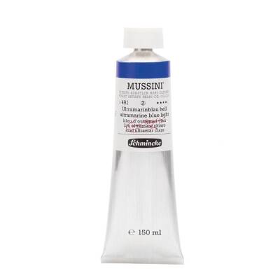 Schmincke Mussini Artist Oil Paint 150 ml Series 2 491 Ultramarine Blue Light