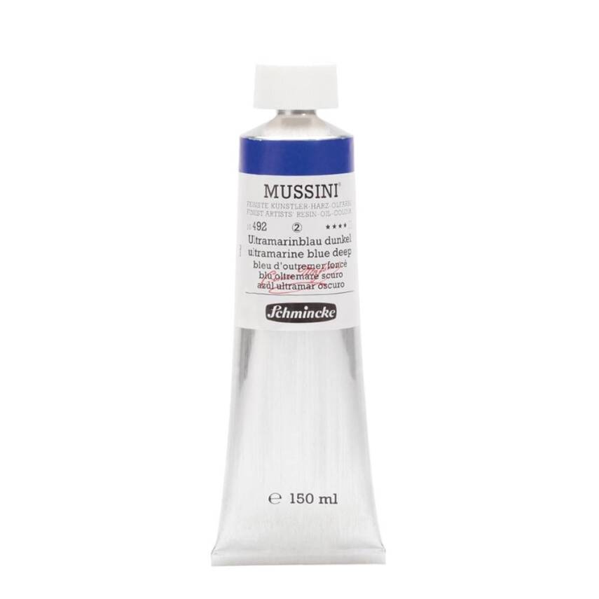 Schmincke Mussini Artist Oil Paint 150 ml Series 2 492 Ultramarine Blue Deep - 1