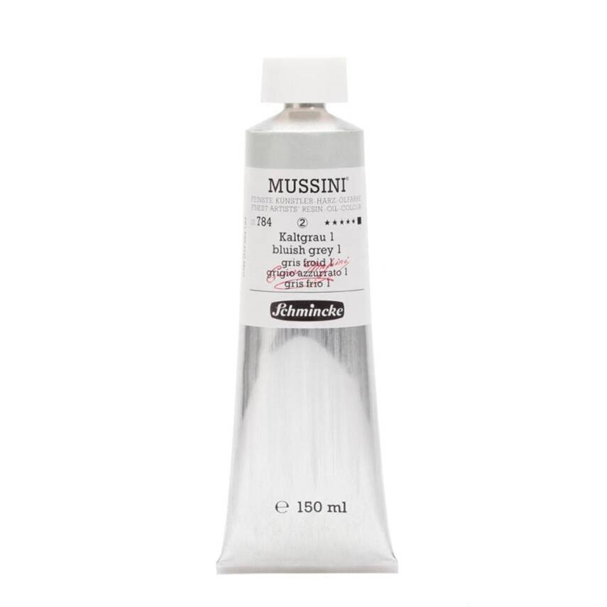 Schmincke Mussini Artist Oil Paint 150 ml Series 2 784 Bluish Grey 1 - 1