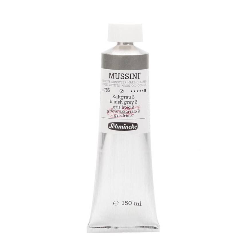 Schmincke Mussini Artist Oil Paint 150 ml Series 2 785 Bluish Grey 2 - 1