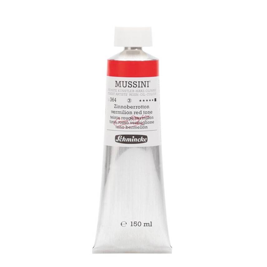 Schmincke Mussini Artist Oil Paint 150 ml Series 3 364 Vermilion Red Hue - 1