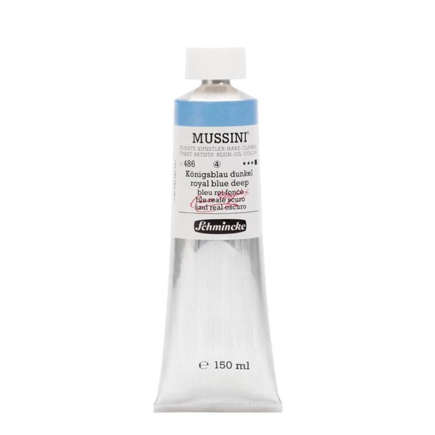 Schmincke Mussini Artist Oil Paint 150 ml Series 4 486 Royal Blue Deep - 1