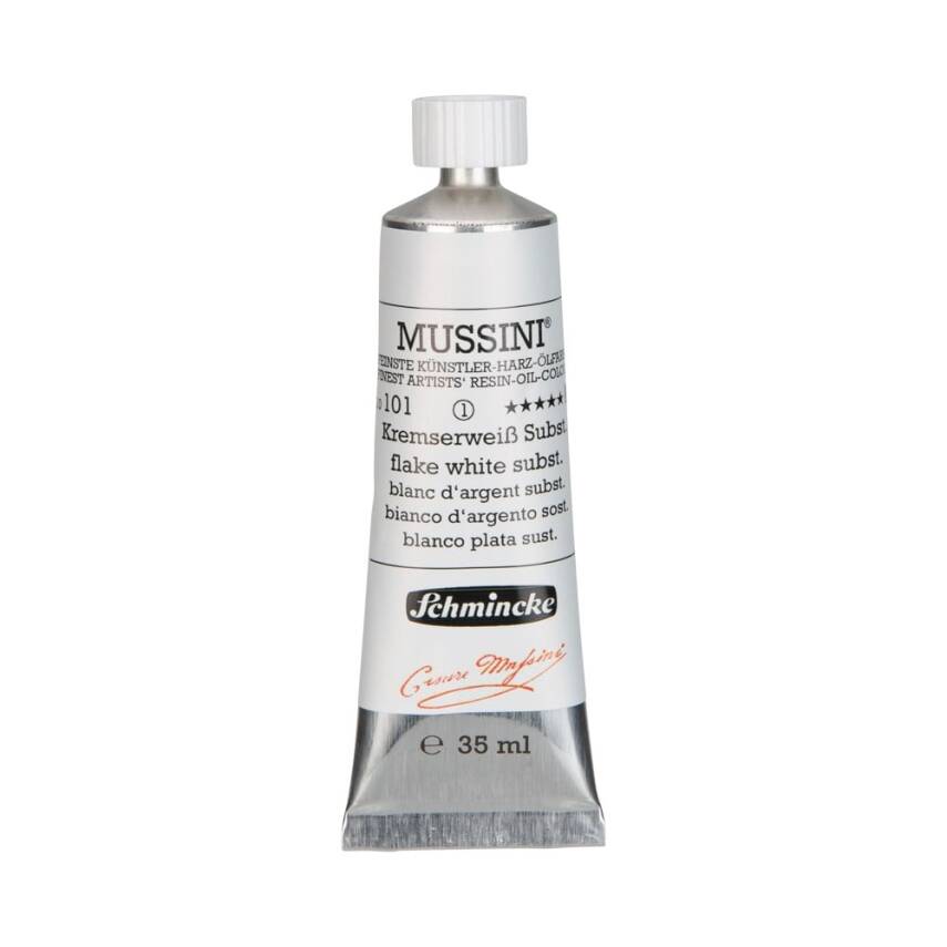 Schmincke Mussini Artist Oil Paint 35 ml Series 1 101 Flake White Subst. - 1