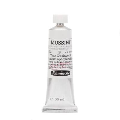 Schmincke Mussini Artist Oil Paint 35 ml Series 1 103 Titanium Opaque White