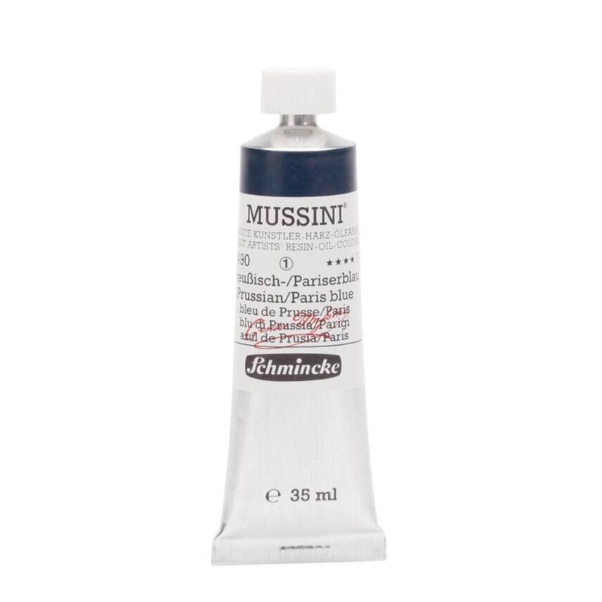 Schmincke Mussini Artist Oil Paint 35 ml Series 1 490 Prussian Paris Blue - 1