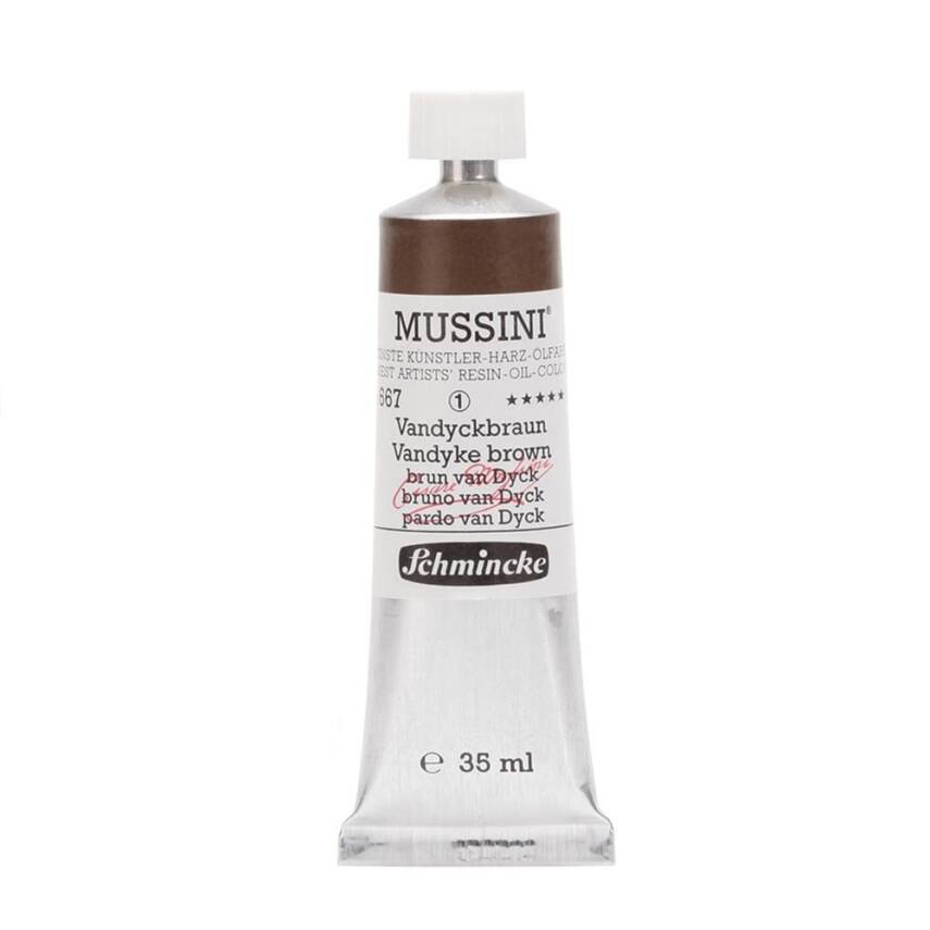 Schmincke Mussini Artist Oil Paint 35 ml Series 1 667 Vandyke Brown - 1