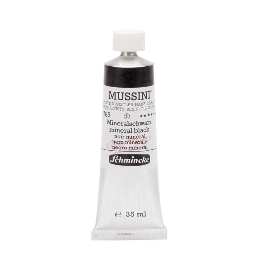 Schmincke Mussini Artist Oil Paint 35 ml Series 1 783 Mineral Black - 1