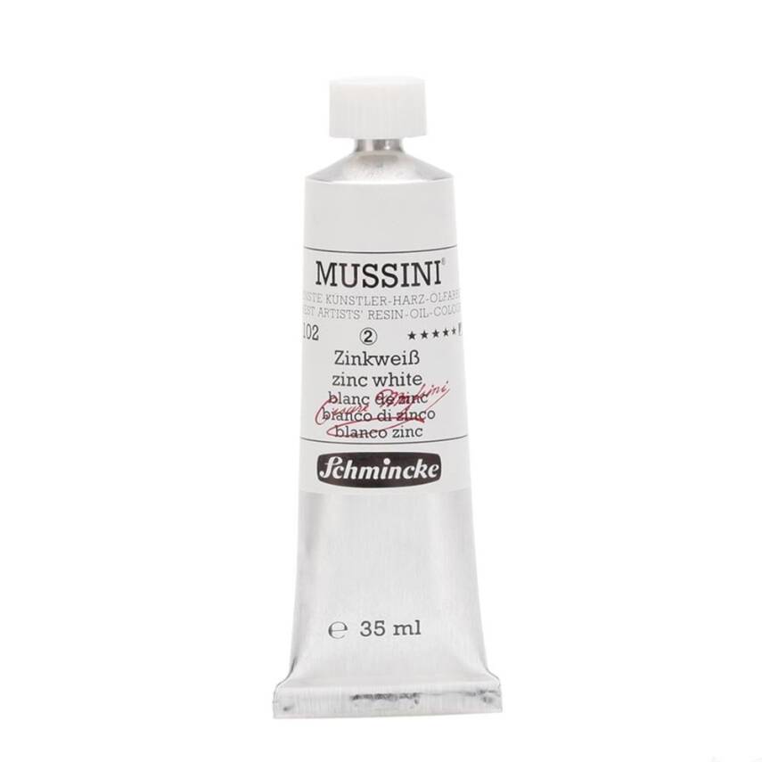 Schmincke Mussini Artist Oil Paint 35 ml Series 2 102 Zinc White - 1