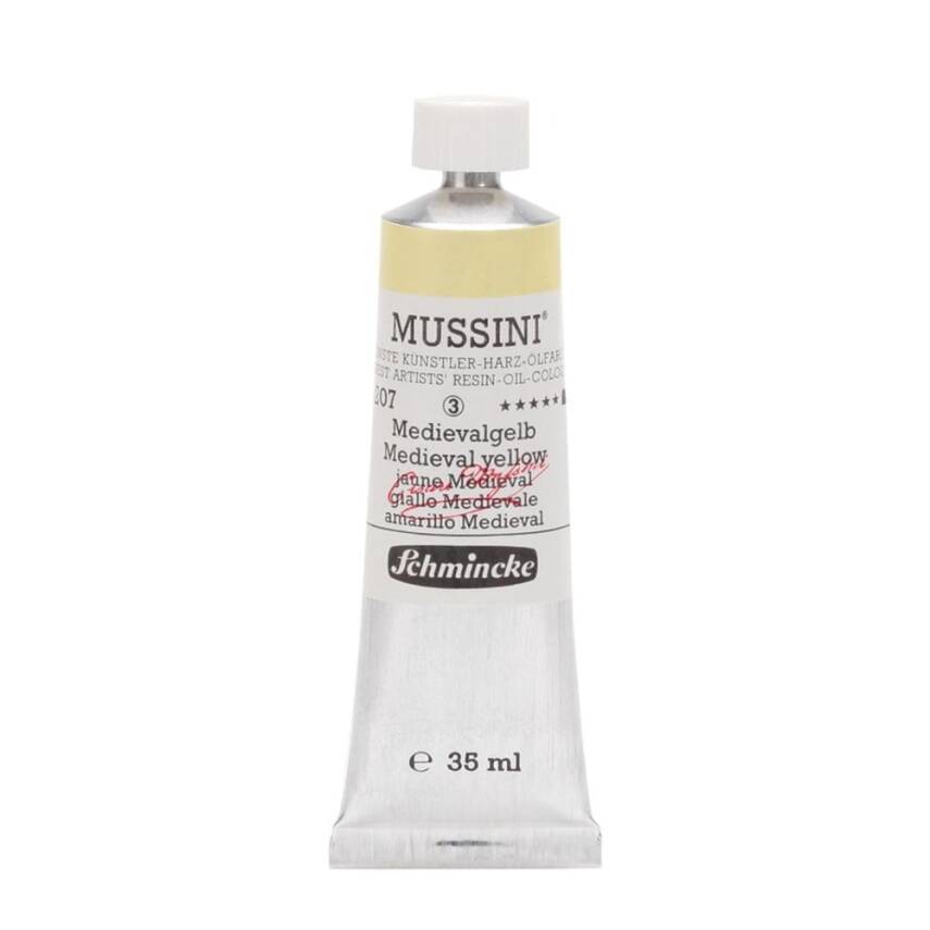 Schmincke Mussini Artist Oil Paint 35 ml Series 3 207 Medieval Yellow - 1
