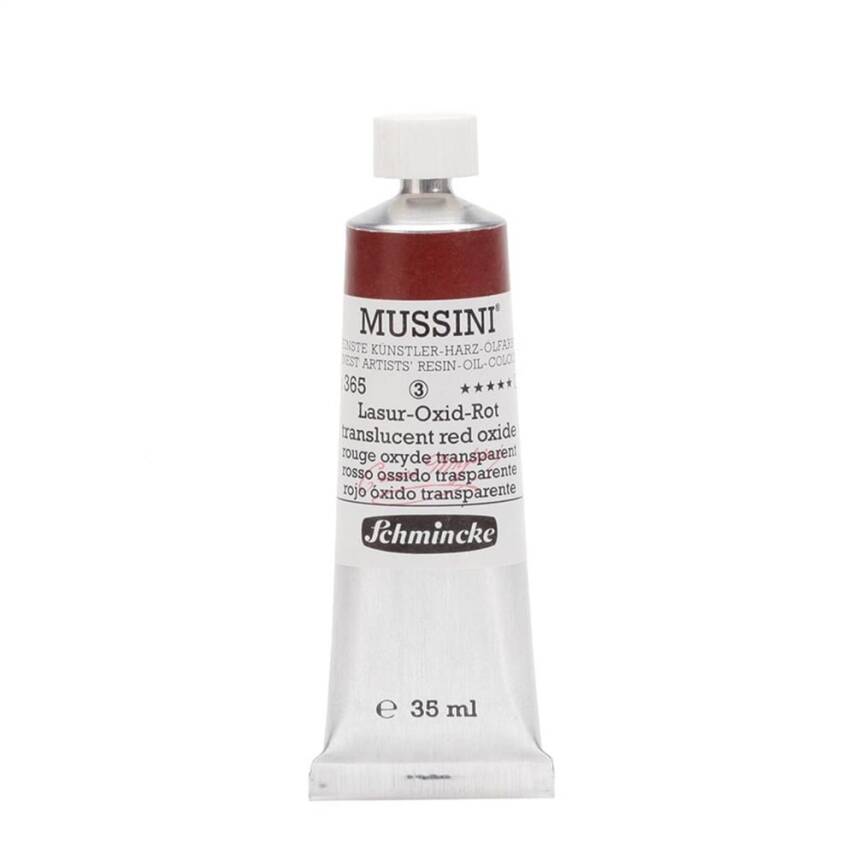 Schmincke Mussini Artist Oil Paint 35 ml Series 3 365 Translucent Red Oxide - 1