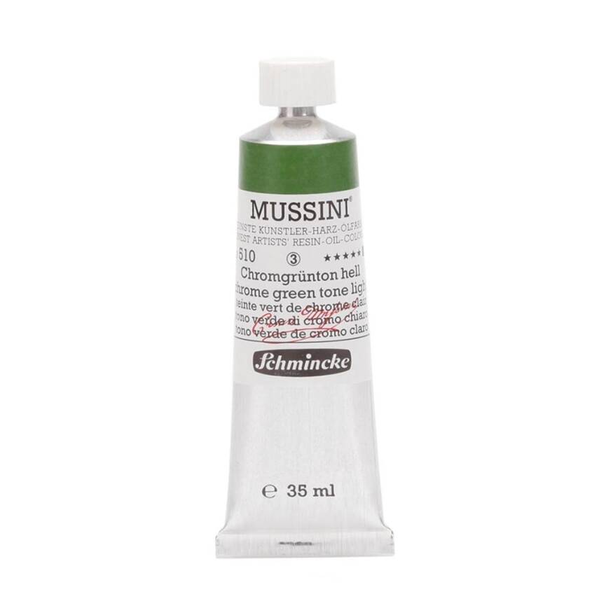 Schmincke Mussini Artist Oil Paint 35 ml Series 3 510 Chrome Green Hue Light - 1