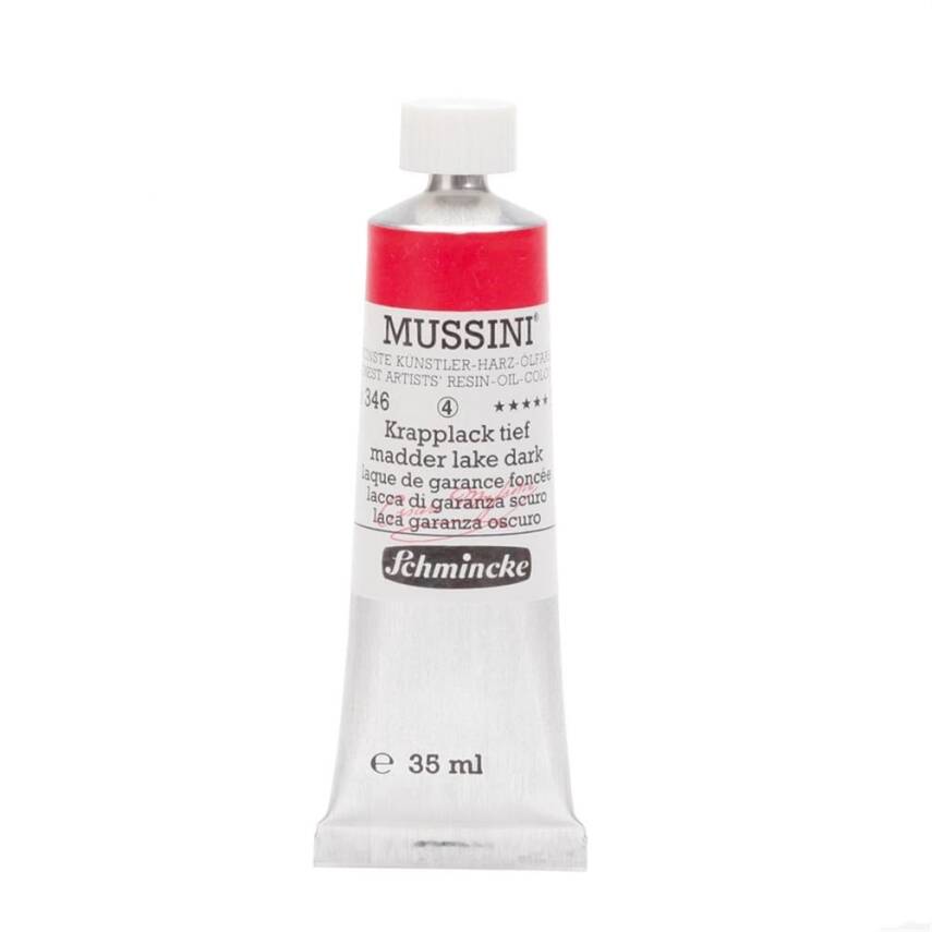 Schmincke Mussini Artist Oil Paint 35 ml Series 4 346 Madder Lake Dark - 1