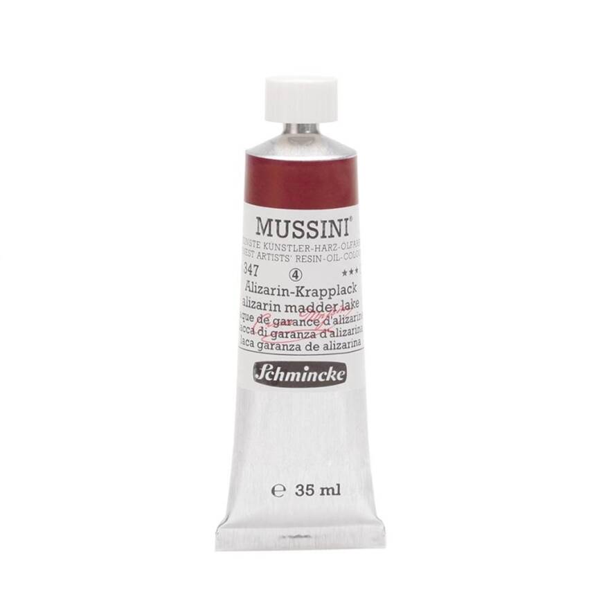 Schmincke Mussini Artist Oil Paint 35 ml Series 4 347 Alizarin Madder Lake - 1