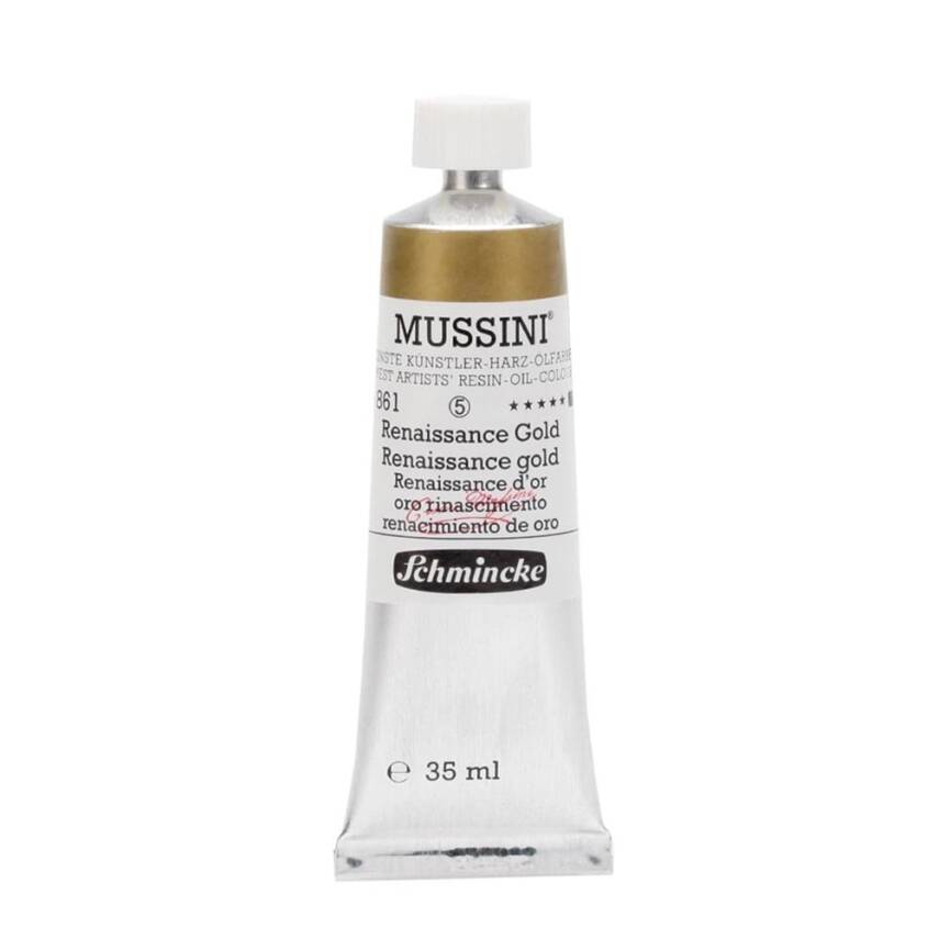 Schmincke Mussini Artist Oil Paint 35 ml Series 4 861 Renaissance Gold - 1