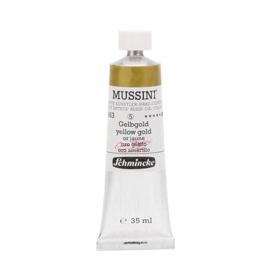 Schmincke Mussini Artist Oil Paint 35 ml Series 4 863 Yellow Gold - 1