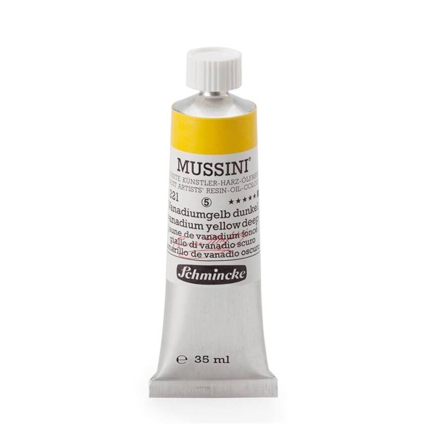 Schmincke Mussini Artist Oil Paint 35 ml Series 5 221 Vanadium Yellow Deep - 1