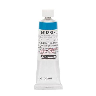 Schmincke Mussini Artist Oil Paint 35 ml Series 5 487 Manganese Cerulean Blue