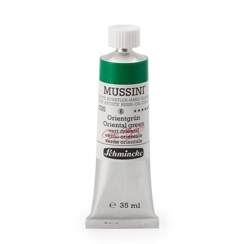 Schmincke Mussini Artist Oil Paint 35 ml Series 6 535 Oriental Green - 1
