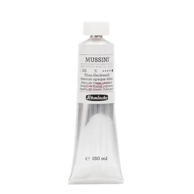 Schmincke Mussini Artist Yağlı Boya 150 ml Seri 1 103 Titanium Opaque White