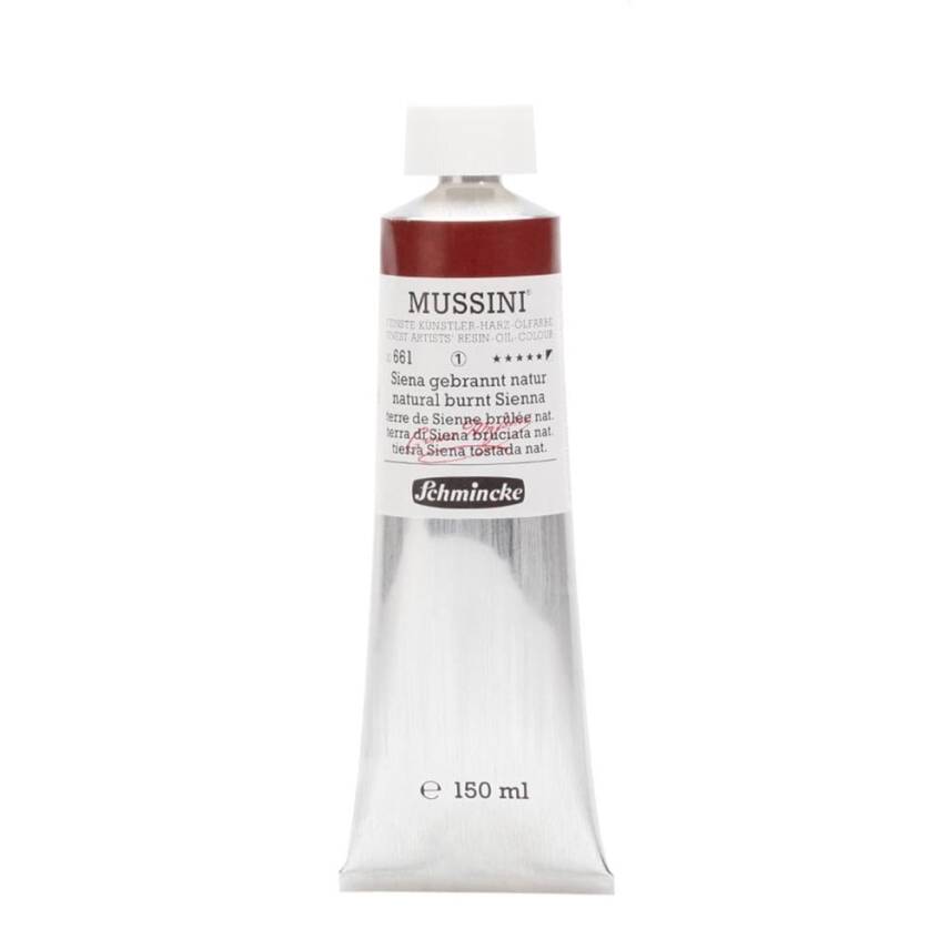 Schmincke Mussini Artist Yağlı Boya 150 ml Seri 1 661 Natural Burnt Sienna - 1