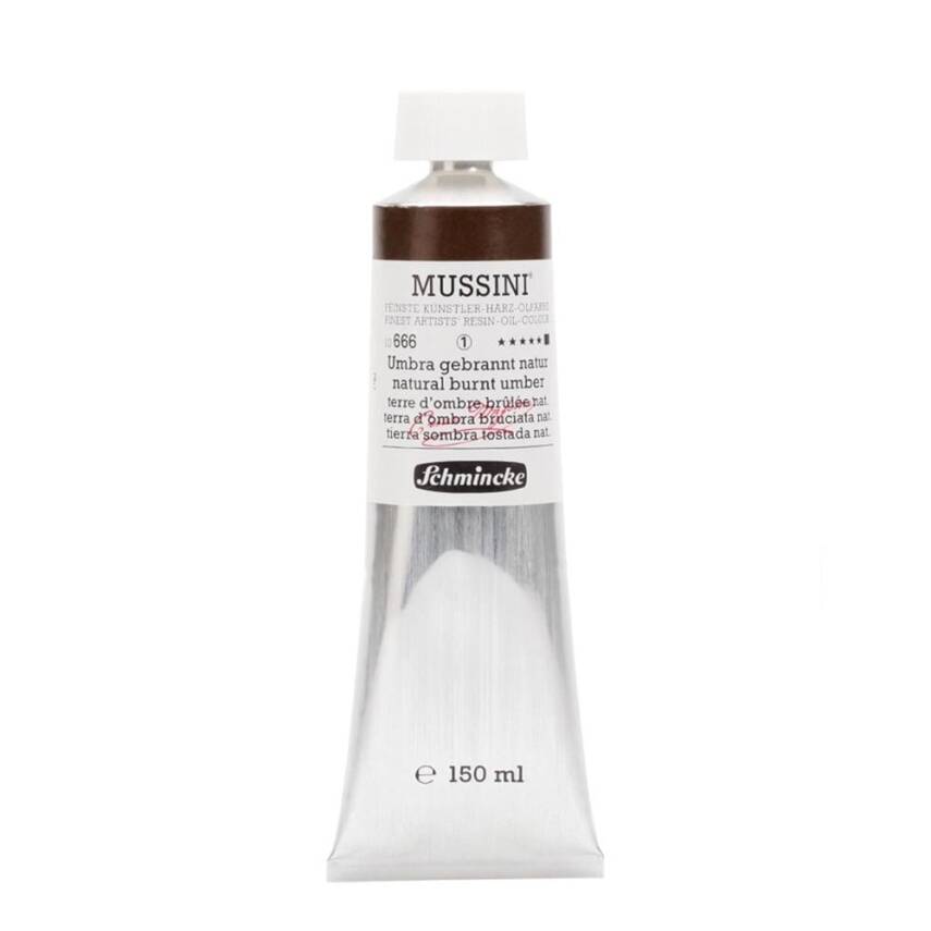 Schmincke Mussini Artist Yağlı Boya 150 ml Seri 1 666 Natural Burnt Umber - 1