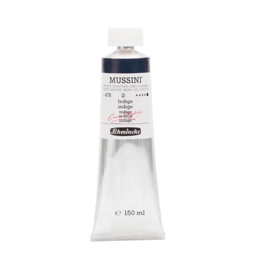 Schmincke Mussini Artist Yağlı Boya 150 ml Seri 2 478 Indigo - 1