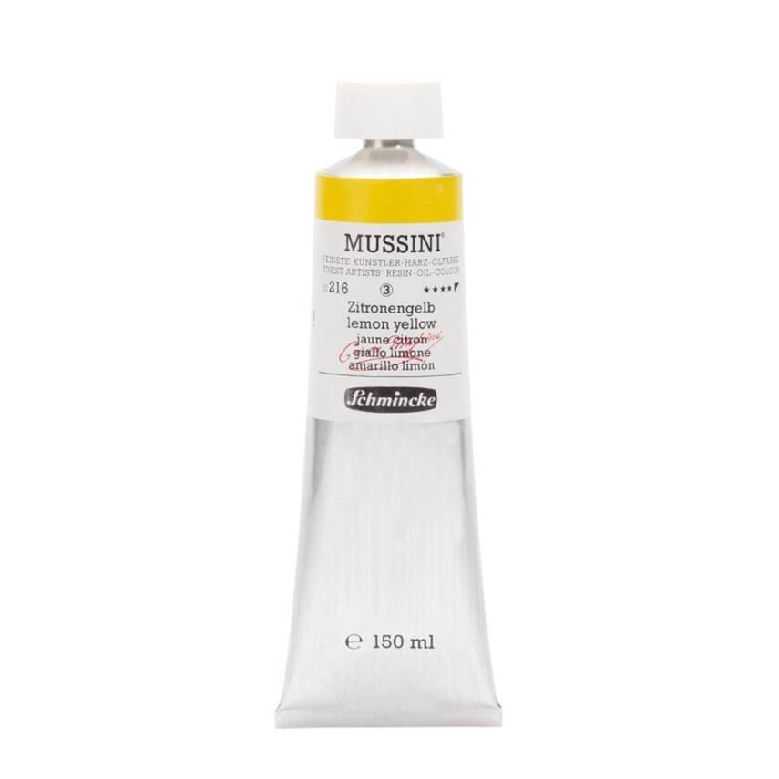 Schmincke Mussini Artist Yağlı Boya 150 ml Seri 3 216 Lemon Yellow - 1