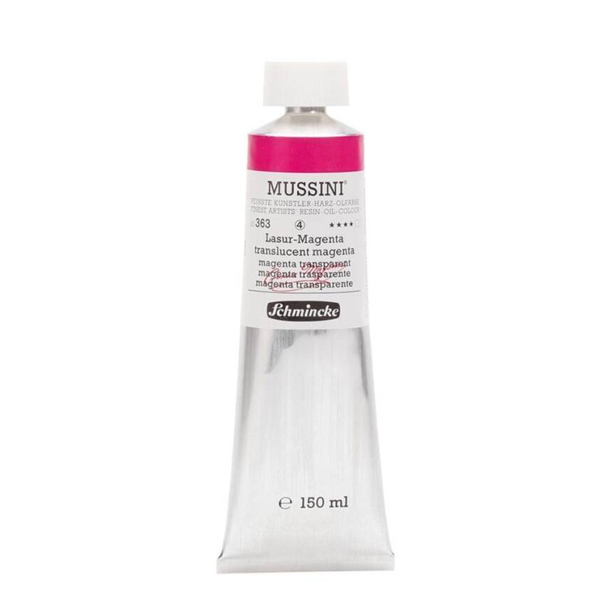 Schmincke Mussini Artist Yağlı Boya 150 ml Seri 4 363 Translucent Magenta - 1