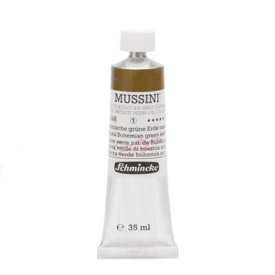 Schmincke Mussini Artist Yağlı Boya 35 ml 646 Natural Bohemian Green Earth Seri 1 