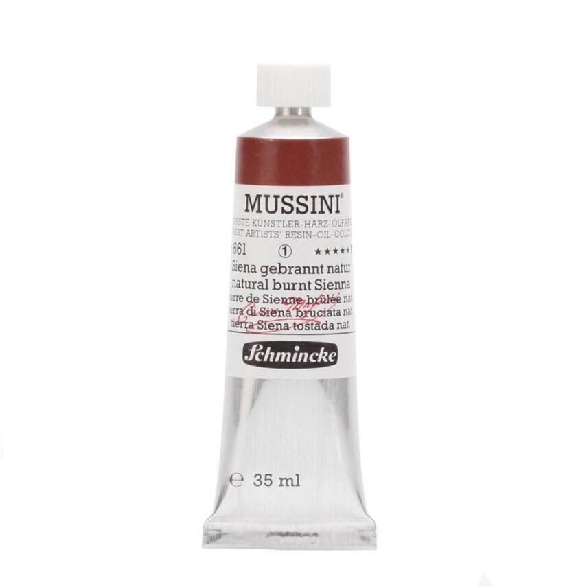 Schmincke Mussini Artist Yağlı Boya 35 ml 661 Natural Burnt Sienna Seri 1  - 1