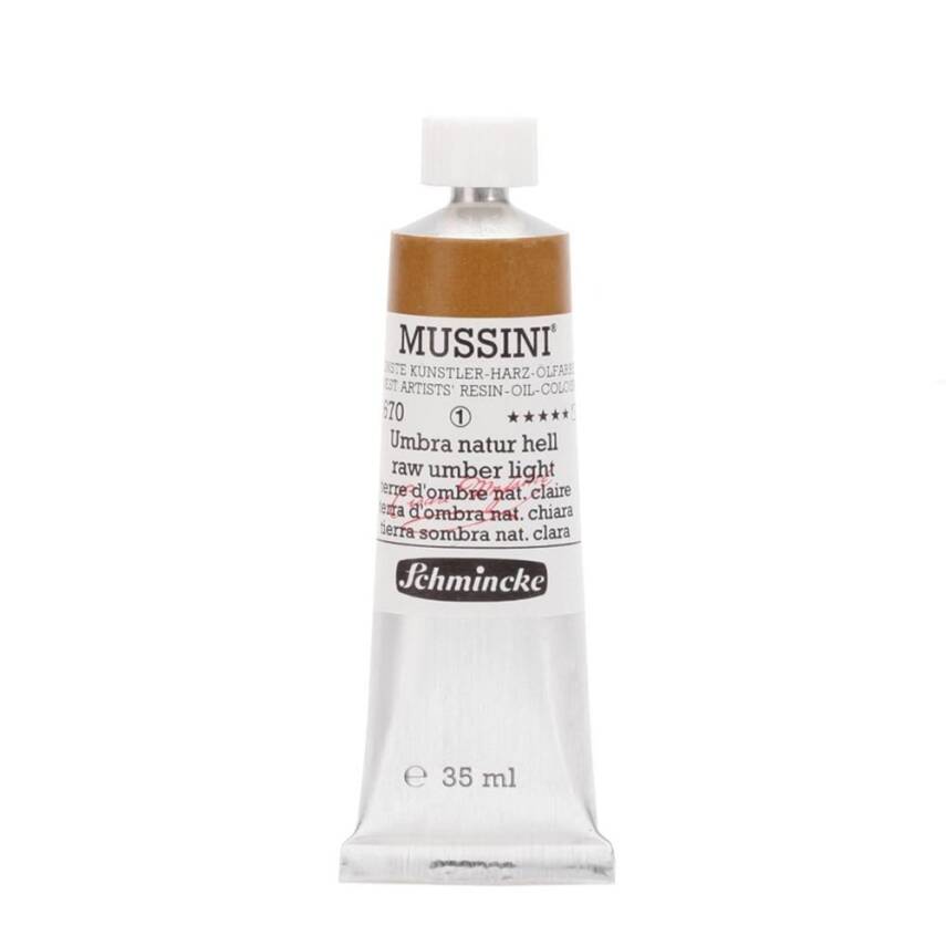 Schmincke Mussini Artist Yağlı Boya 35 ml 670 Raw Umber Light Seri 1  - 1