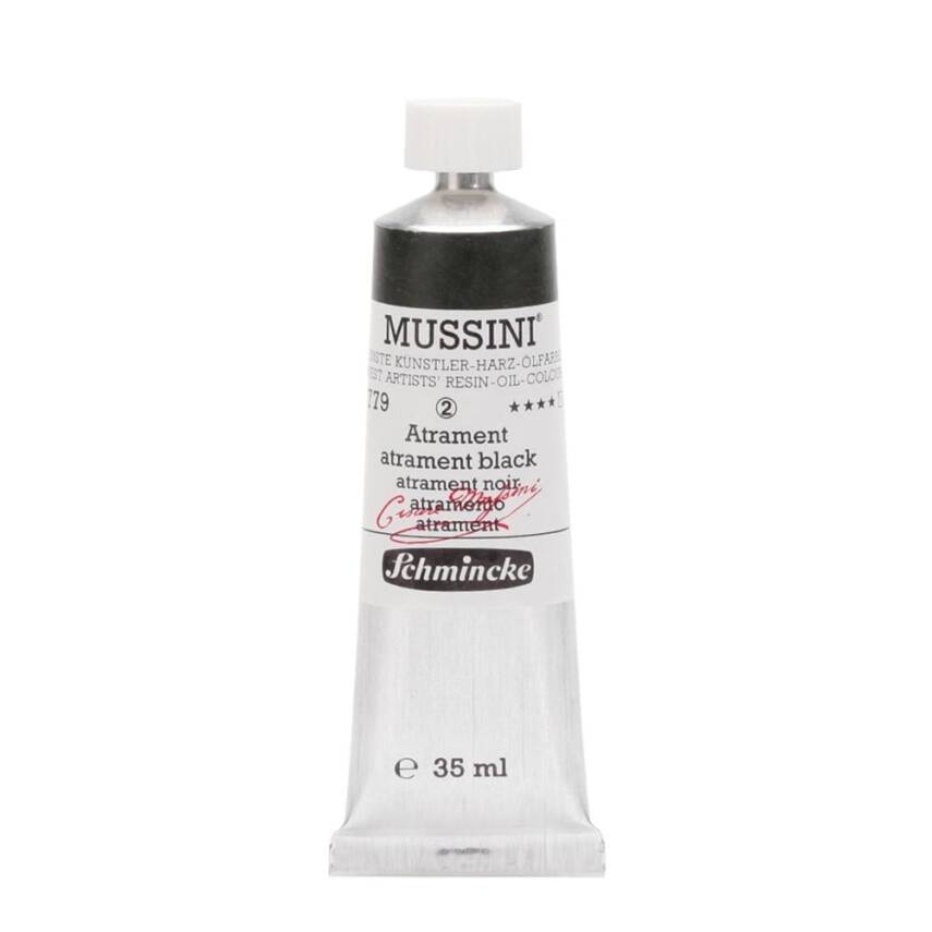 Schmincke Mussini Artist Yağlı Boya 35 ml 779 Atrament Black Seri 2  - 1