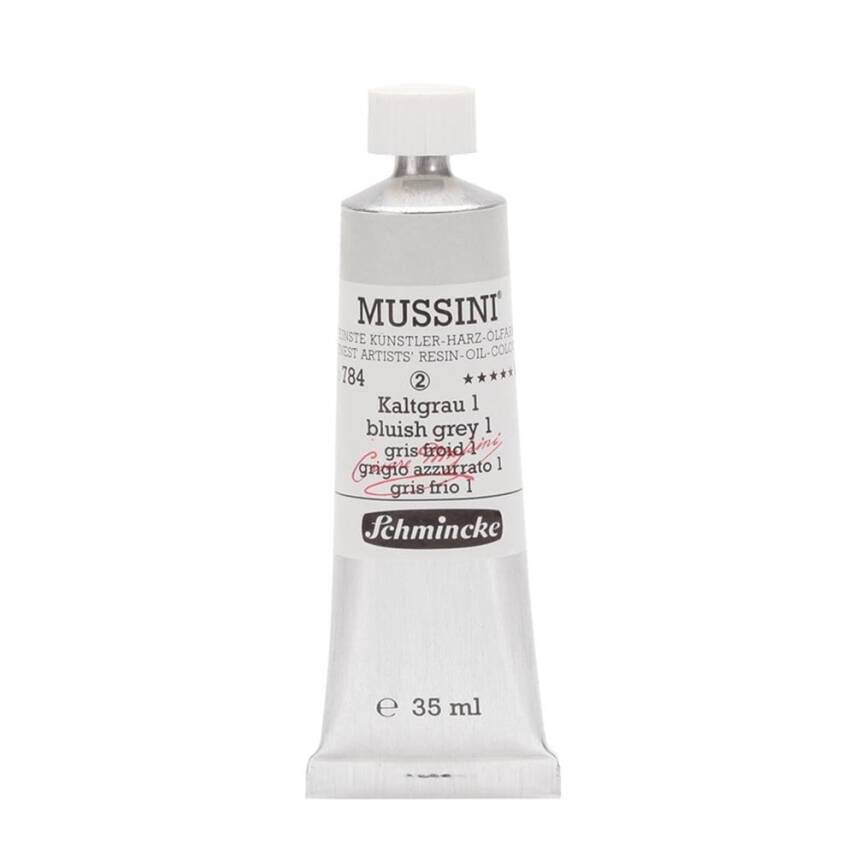 Schmincke Mussini Artist Yağlı Boya 35 ml 784 Bluish Grey 1 Seri 2  - 1