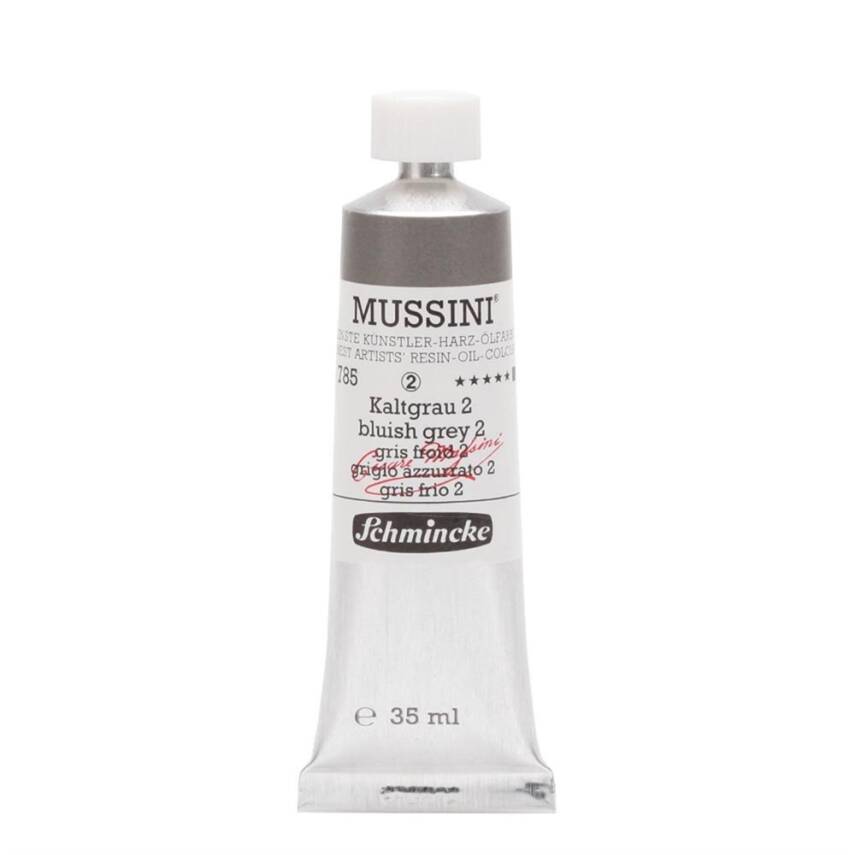 Schmincke Mussini Artist Yağlı Boya 35 ml 785 Bluish Grey 2 Seri 2  - 1