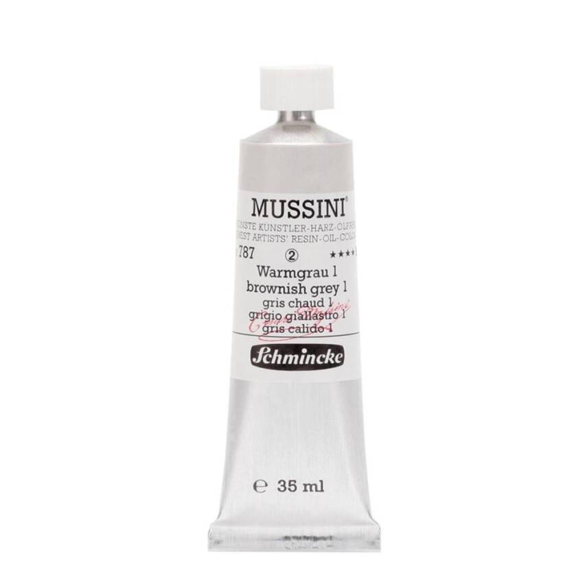 Schmincke Mussini Artist Yağlı Boya 35 ml 787 Brownish Grey 1 Seri 2  - 1