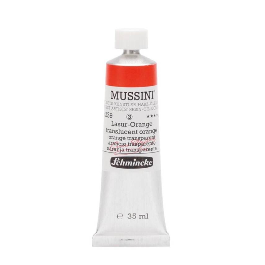 Schmincke Mussini Artist Yağlı Boya 35 ml 239 Translucent Orange Seri 3  - 1