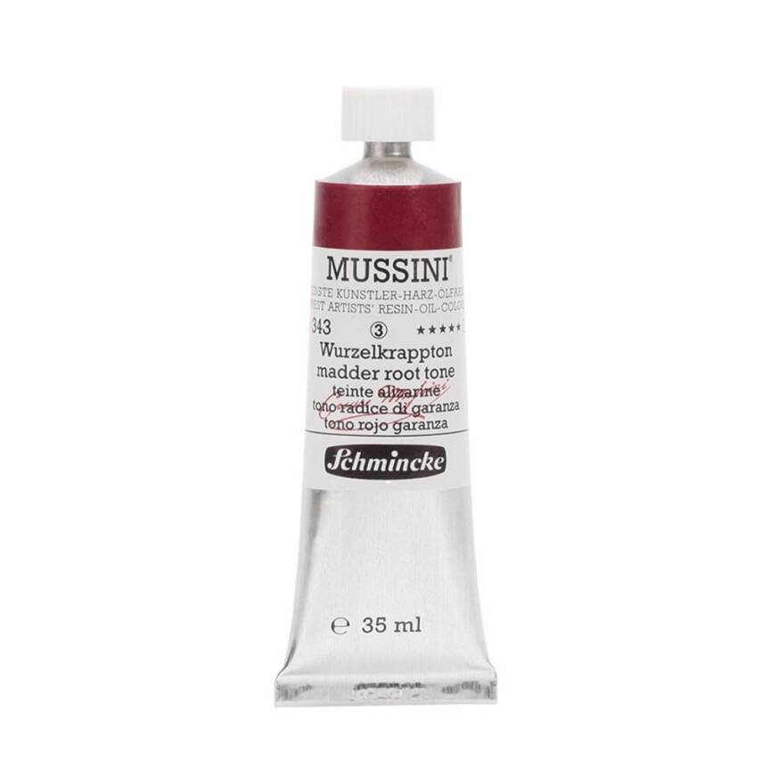 Schmincke Mussini Artist Yağlı Boya 35 ml 343 Madder Root Hue Seri 3  - 1