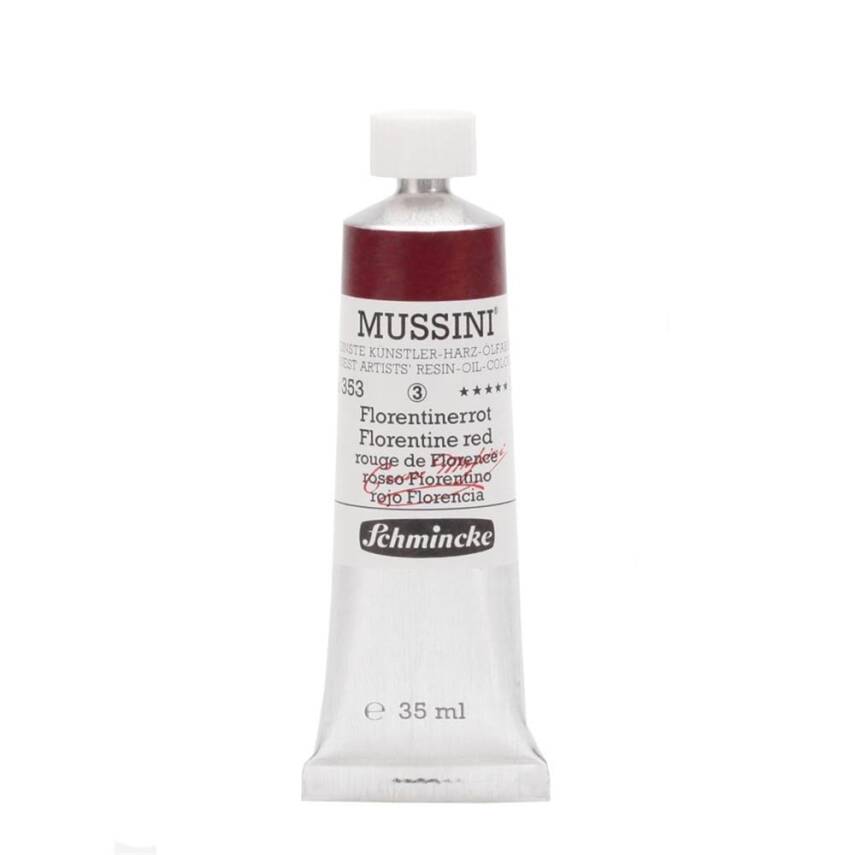 Schmincke Mussini Artist Yağlı Boya 35 ml 353 Florentine Red Seri 3  - 1