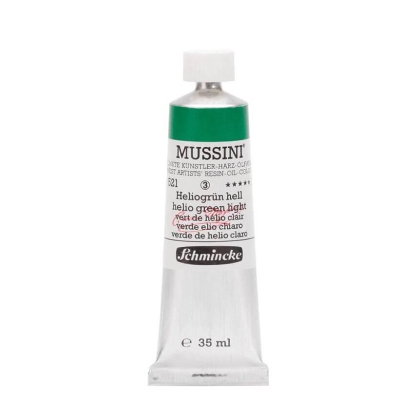 Schmincke Mussini Artist Yağlı Boya 35 ml 521 Helio Green Light Seri 3  - 1