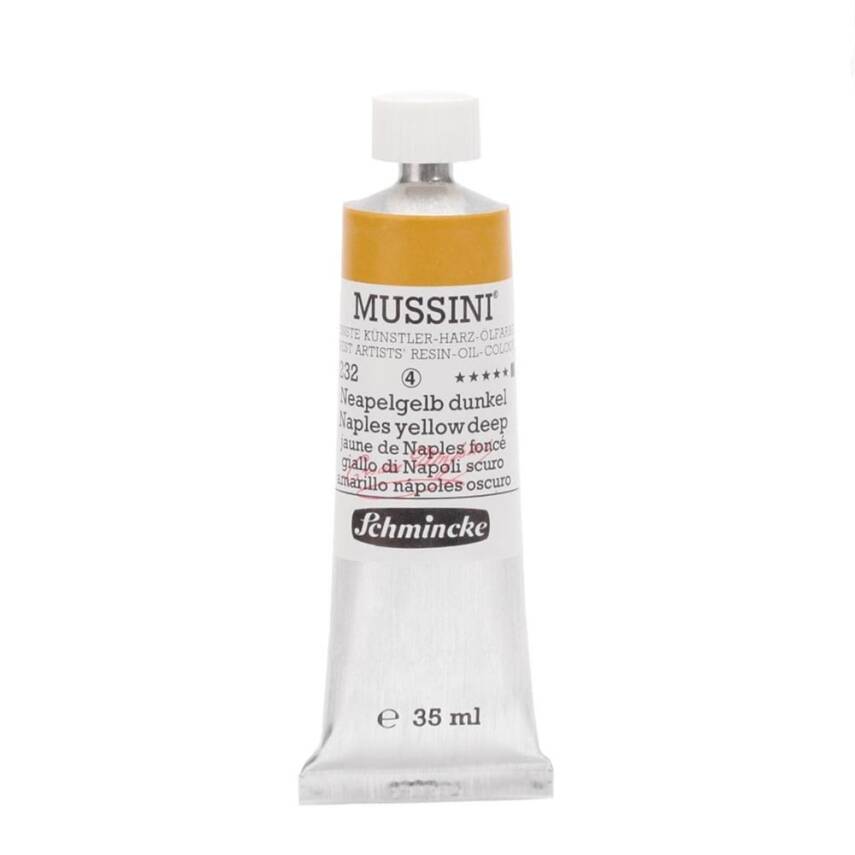 Schmincke Mussini Artist Yağlı Boya 35 ml 232 Naples Yellow Deep Seri 4  - 1