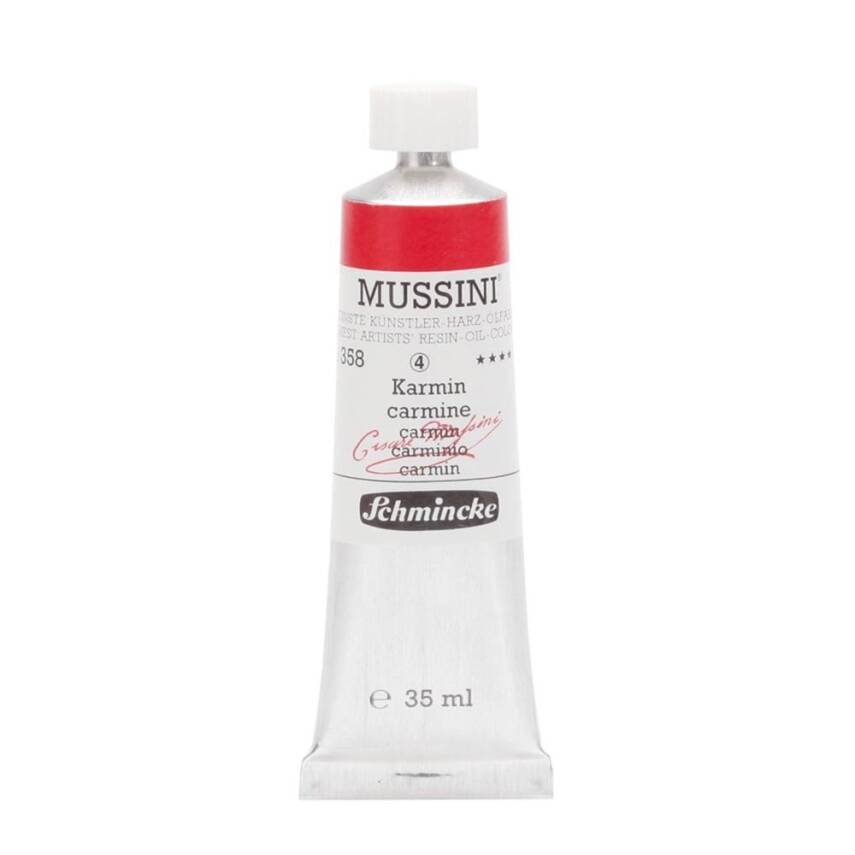 Schmincke Mussini Artist Yağlı Boya 35 ml 358 Carmine Seri 4  - 1