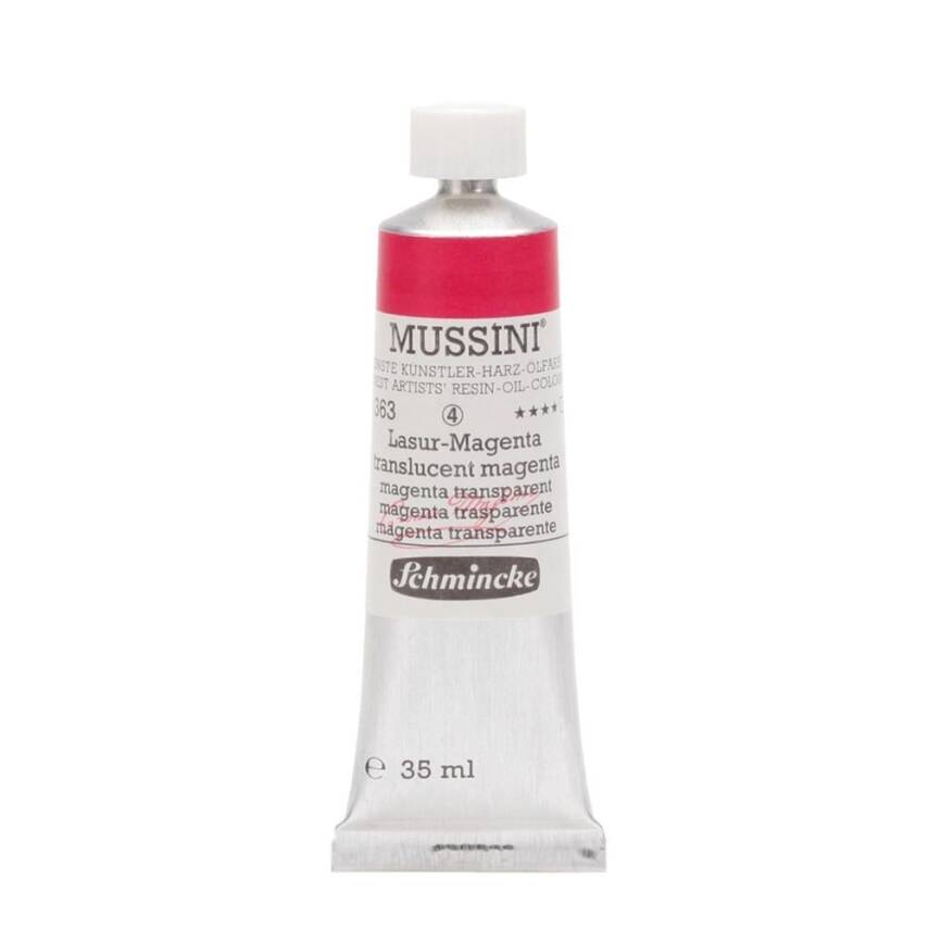 Schmincke Mussini Artist Yağlı Boya 35 ml 363 Translucent Magenta Seri 4  - 1