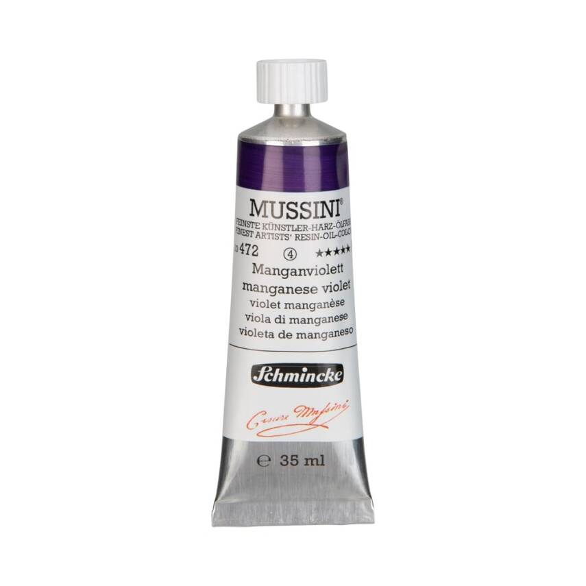 Schmincke Mussini Artist Yağlı Boya 35 ml 472 Manganese Violet Seri 4  - 1