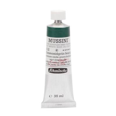 Schmincke Mussini Artist Yağlı Boya 35 ml 512 Chromium Oxide Green Brilliant Seri 4  - 1