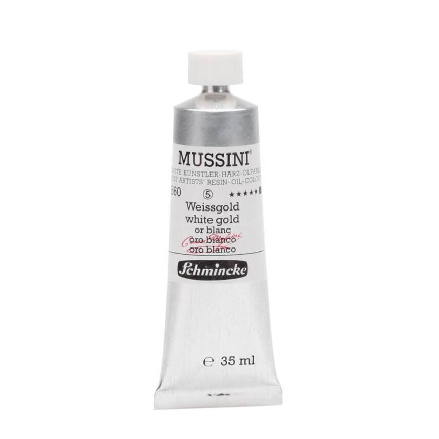 Schmincke Mussini Artist Yağlı Boya 35 ml 860 White Gold Seri 4  - 1