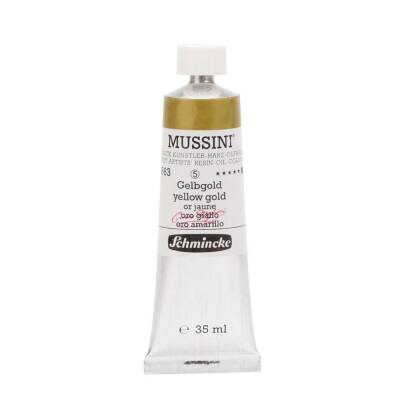 Schmincke Mussini Artist Yağlı Boya 35 ml 863 Yellow Gold Seri 4 