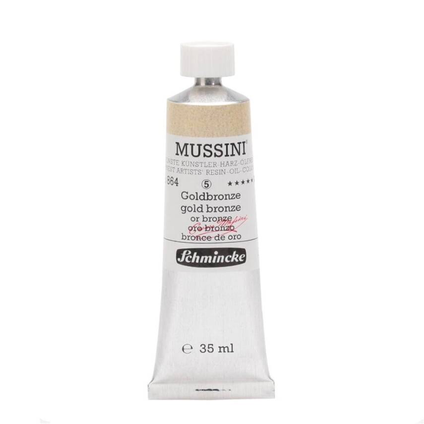 Schmincke Mussini Artist Yağlı Boya 35 ml 864 Gold Bronze Seri 4  - 1