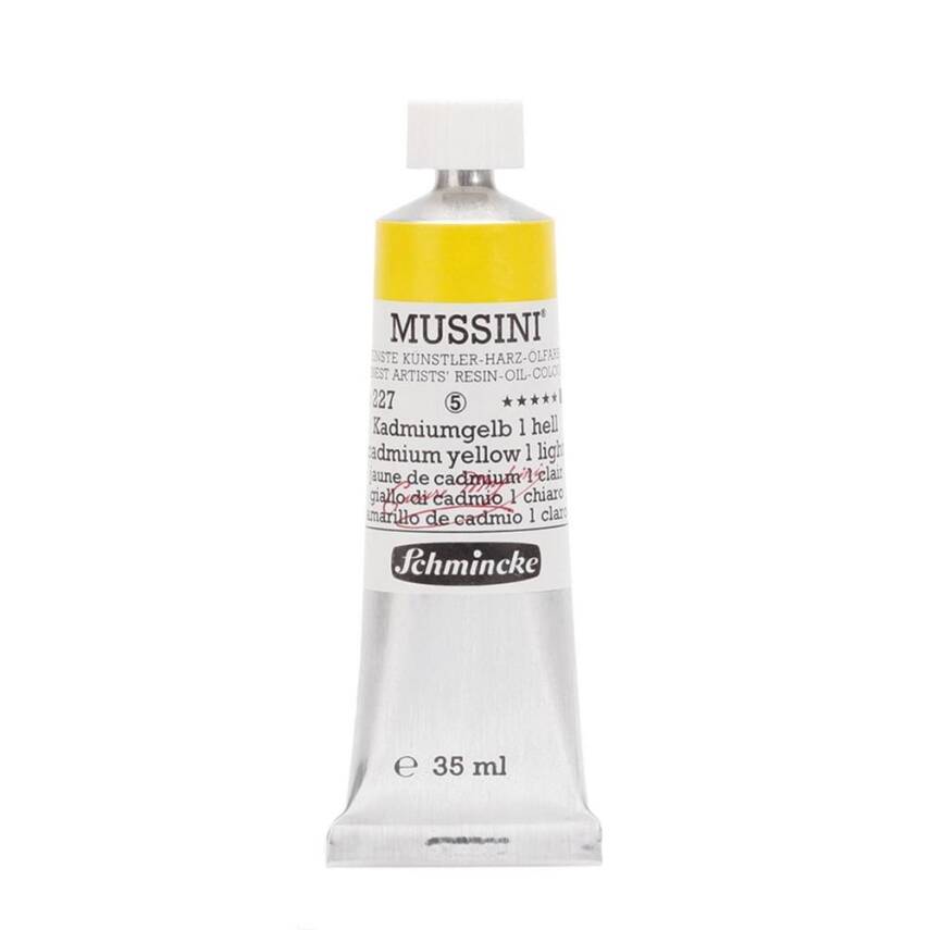 Schmincke Mussini Artist Yağlı Boya 35 ml 227 Cadmium Yellow 1 Light Seri 5  - 1