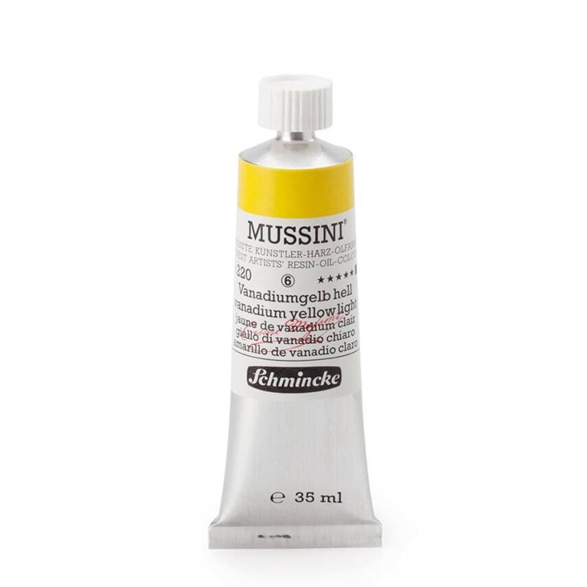 Schmincke Mussini Artist Yağlı Boya 35 ml 220 Vanadium Yellow Light Seri 6  - 1