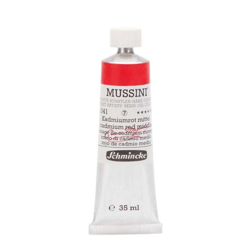 Schmincke Mussini Artist Yağlı Boya 35 ml 341 Cadmium Red Middle Seri 6  - 1